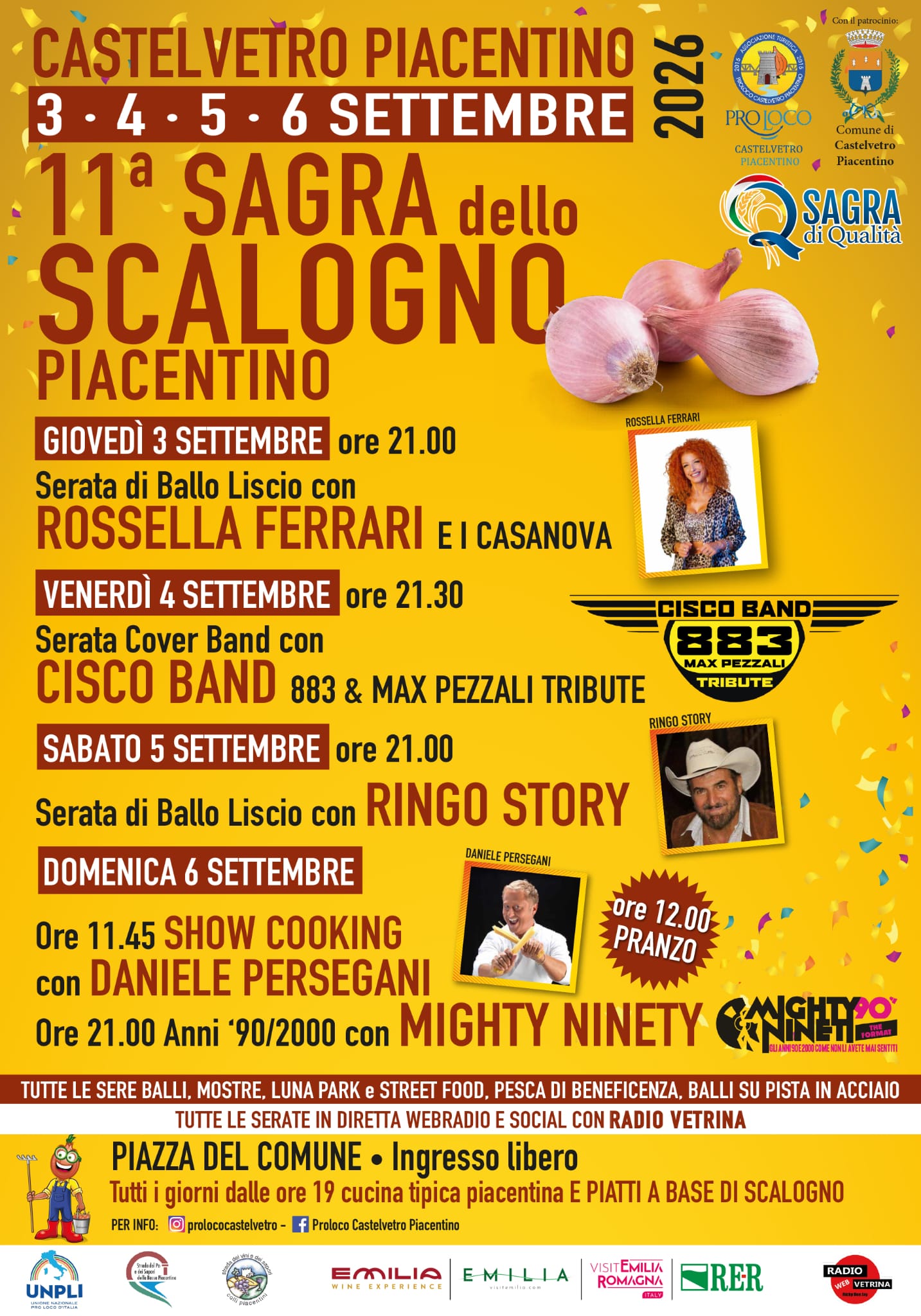 Locandina della Sagra dello scalogno piacentino